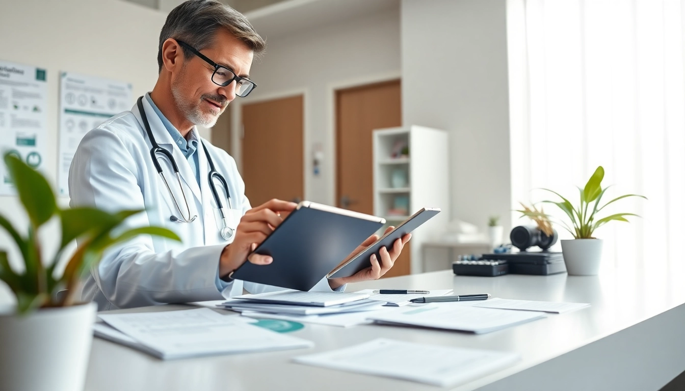 Utilizing free eprescription apps, a healthcare provider digitally manages patient prescriptions.