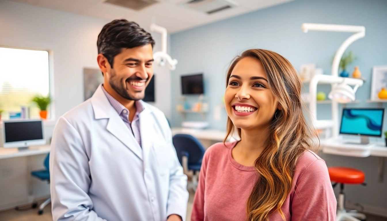 Engaging consultation with an orthodontist Myrtle Beach in a modern clinic setting.